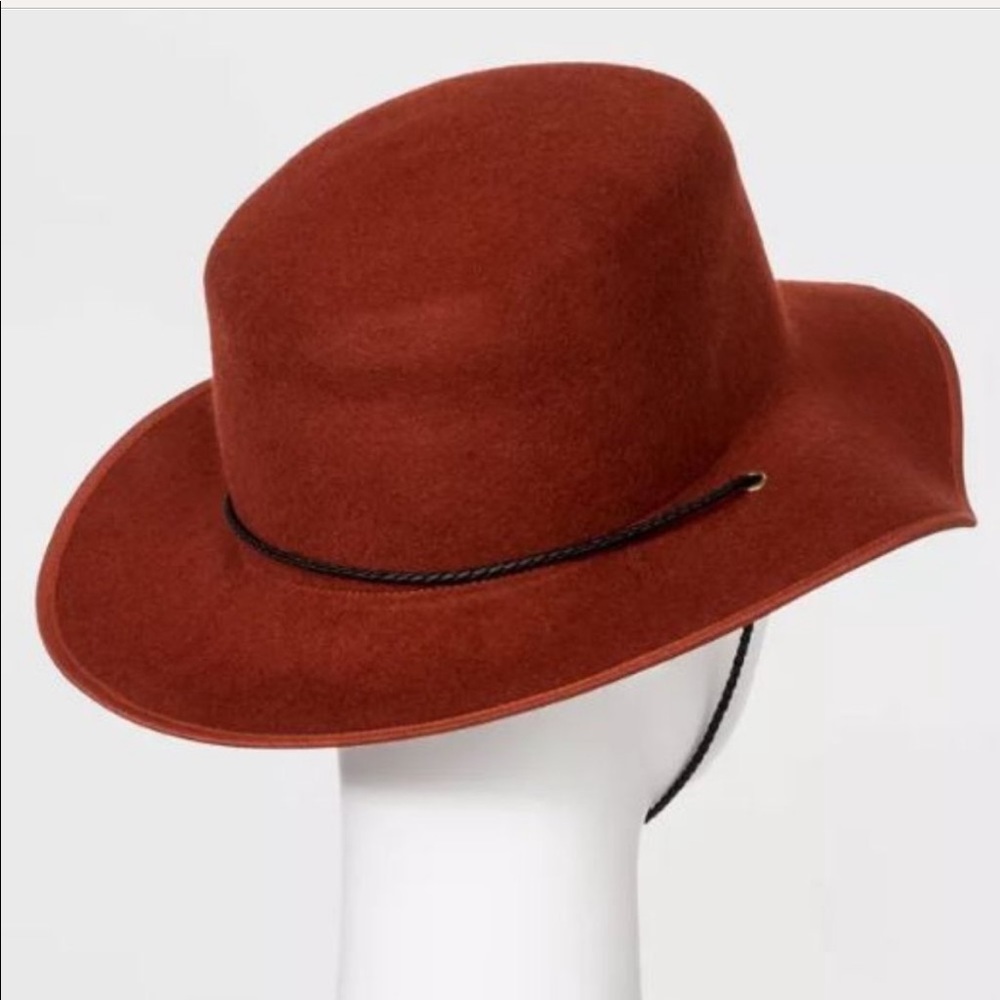 Universal Thread Rust Brown Felt Wide Brim Hat